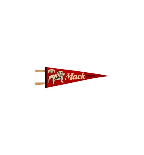 Mack Red Since 1900 9"x27" Oxford Felt Pennant