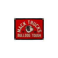 Mack Trucks Bulldog Tough Red 24"x18" Camp Flag