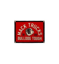 Mack Trucks Bulldog Tough Red 24"x18" Camp Flag