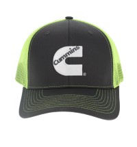 Hi-Vis Neon Mesh Back Cap Gray-Lime