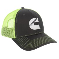 Hi-Vis Neon Mesh Back Cap Gray-Lime