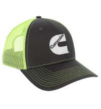 Hi-Vis Neon Mesh Back Cap Gray-Lime