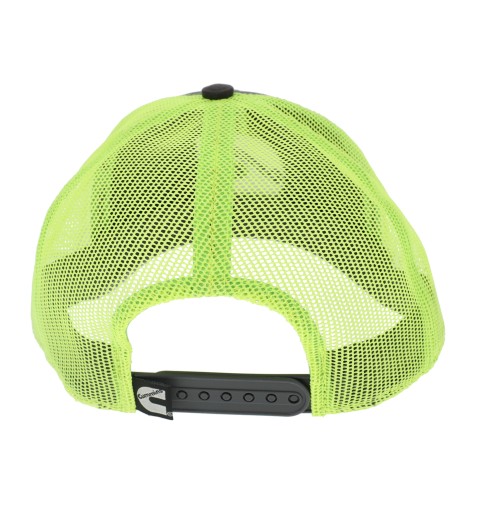 Hi-Vis Neon Mesh Back Cap Gray-Lime