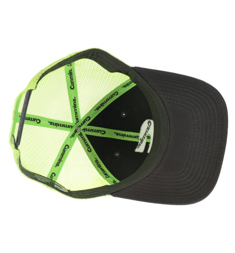 Hi-Vis Neon Mesh Back Cap Gray-Lime