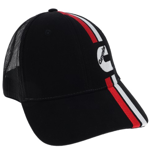 Racing Style Baseball Cap Black Racing Style Baseball Cap Black