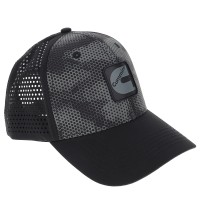 Performance Cap Black and Gray Camo