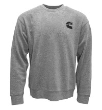 Mens Crewneck Pullover Sweatshirt Gray L