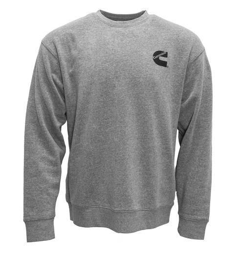 Mens Crewneck Pullover Sweatshirt Gray S