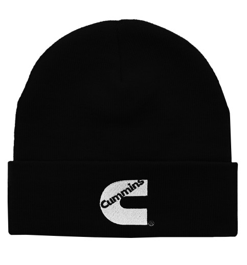 Cuffed Knit Beanie Black