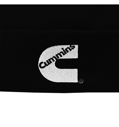Cuffed Knit Beanie Black