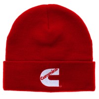 Cuffed Knit Beanie Red