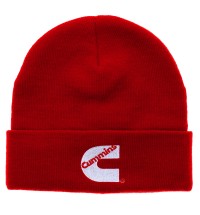 Cuffed Knit Beanie Red