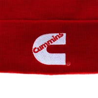 Cuffed Knit Beanie Red