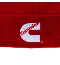 Cuffed Knit Beanie Red