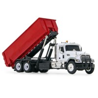 Mack Granite Red & White Rolloff Diecast