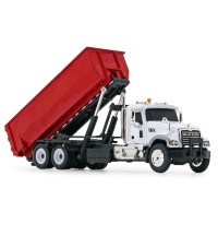 Mack Granite Red & White Rolloff Diecast