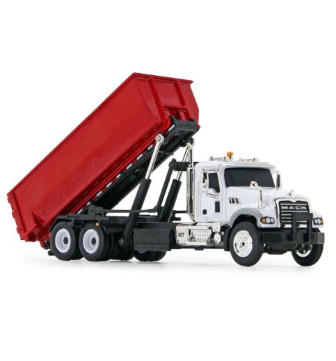 Mack Granite Red & White Rolloff Diecast