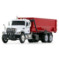 Mack Granite Red & White Rolloff Diecast