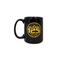 Mack 125th Anniversary Black Enamel Mug