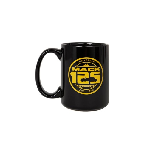 Mack 125th Anniversary Black Enamel Mug
