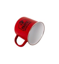 Mack 125th Anniversary Red Enamel Mug