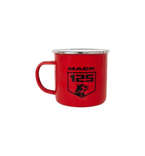 Mack 125th Anniversary Red Enamel Mug Mack 125th Anniversary Red Enamel Mug