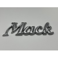 Chrome Mack Script Emblem