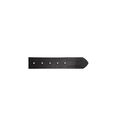 BROWN AND BLACK REVERSIBLE MACK LOGO BELT