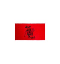 Built Like a Mack Truck Red Beach Towel