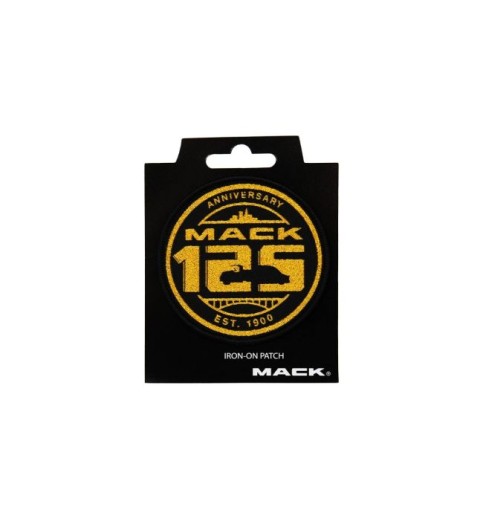 Mack 125th Anniversary Black and Gold Woven Patch