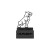 Metal Bulldog Desk Business Card Holder