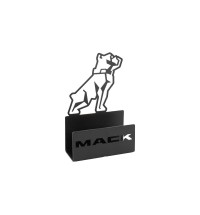 Metal Bulldog Desk Business Card Holder