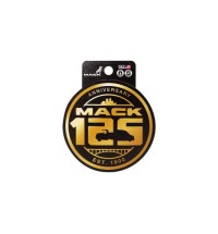 Mack 125th Anniversary 3" Black & Gold Sticker