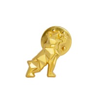 Gold Bulldog Lapel Pin