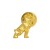 Gold Bulldog Lapel Pin