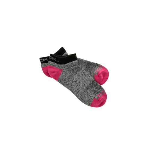 Ladies Gray And Pink Ankle Socks