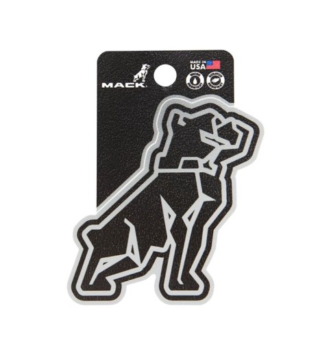Mack Silver Bulldog 3" Sticker