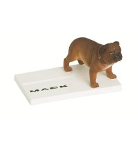 Vintage Bulldog Business Card Holder