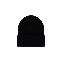 Black Cuff Knit Cap with Mack Patch