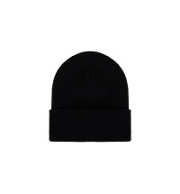 Black Cuff Knit Cap with Mack Patch