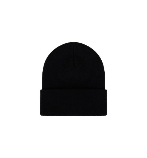 Black Cuff Knit Cap with Mack Patch