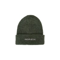 Olive Marled Ribbed Cuff Beanie