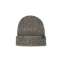 Grey Fleck Ribbed Cuff Knit Cap