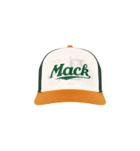 Mack Green Retro Blueprint Structured Cap