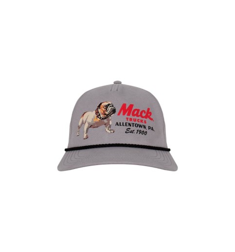 Mack Grey Allentown Bulldog 5-Panel Rope Cap