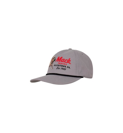 Mack Grey Allentown Bulldog 5-Panel Rope Cap