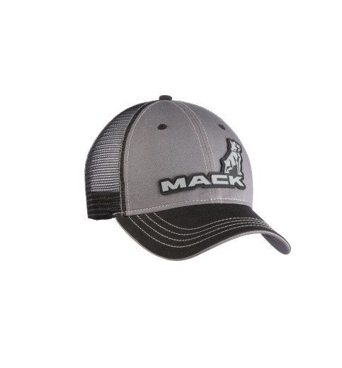 Black & Grey 3D Logo Mesh Cap