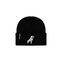 Black Mack Bulldog Knit Beanie