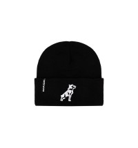 Black Mack Bulldog Knit Beanie