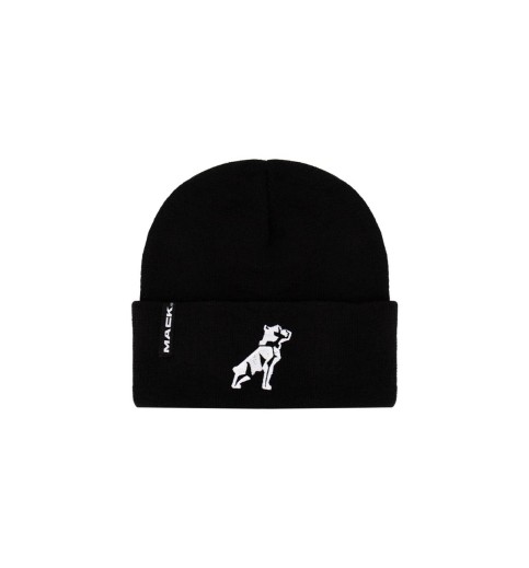 Black Mack Bulldog Knit Beanie Black Mack Bulldog Knit Beanie